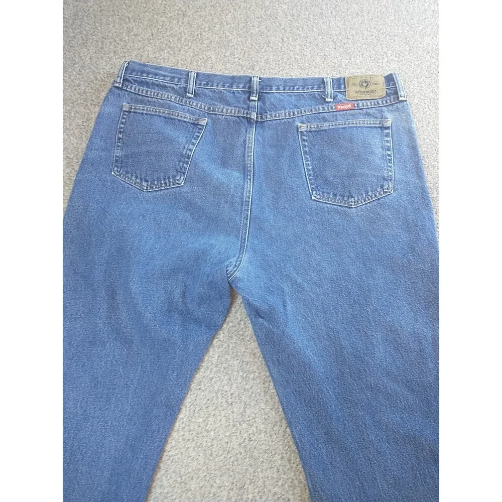 Wrangler Authentics Mens Relaxed Fit Straight Leg Blue Jeans 96501MR 44x29